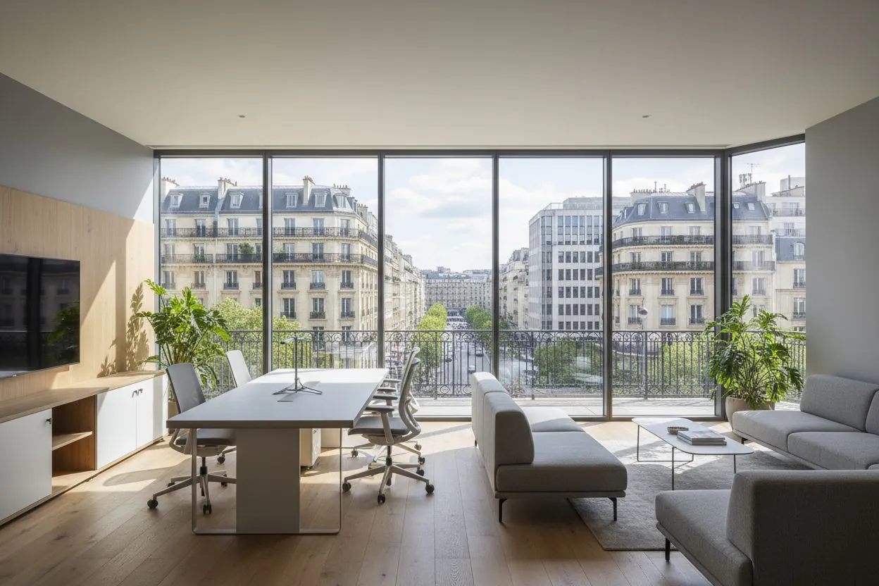 Bureaux parisiens, image fournie par le partenaire