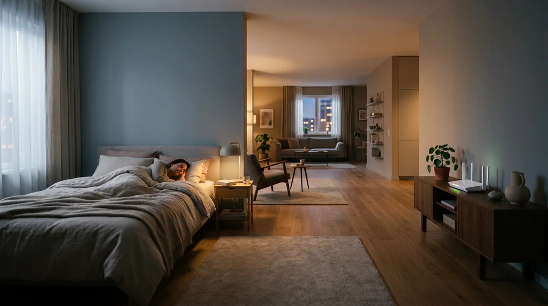 Distance recommandée entre la box Wi-Fi et le lit pour limiter l'exposition