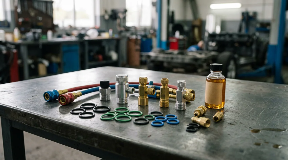 Kit d'adaptation et joints pour conversion de climatisation R12 vers R134a