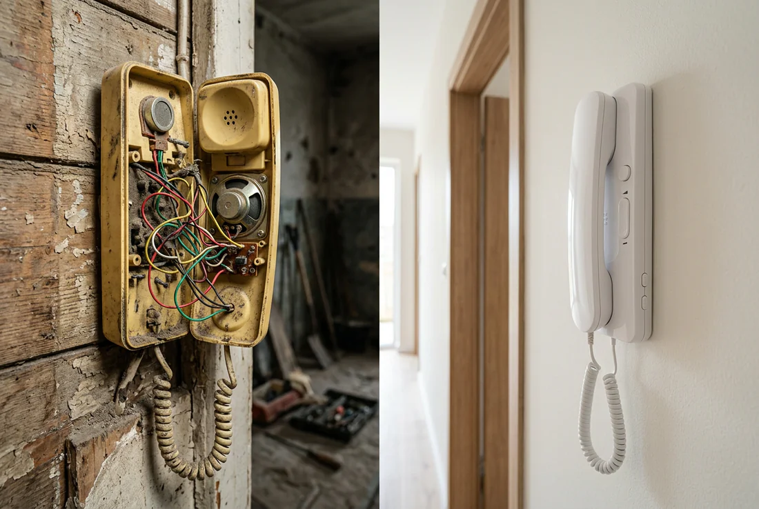 Outils d'électricien nécessaires pour le changement et le câblage d'un interphone d'appartement