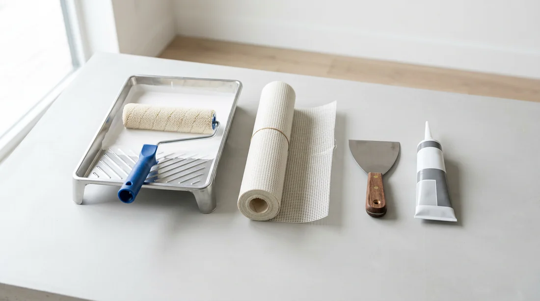 Matériel nécessaire pour la pose de toile de verre
