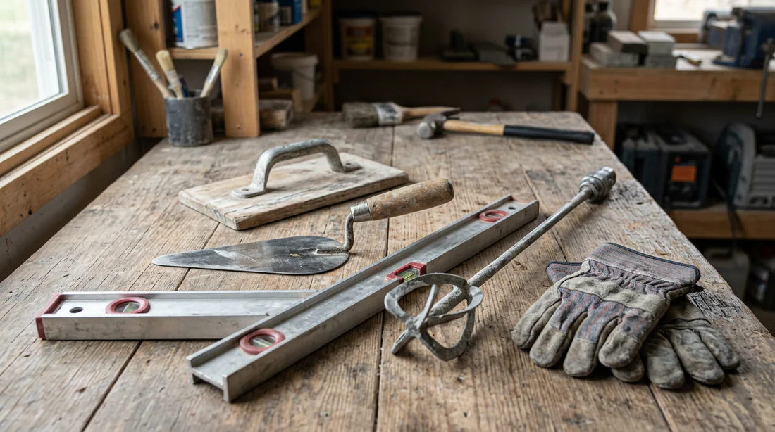 Outils de maçonnerie nécessaires pour réussir l'enduit d'un mur