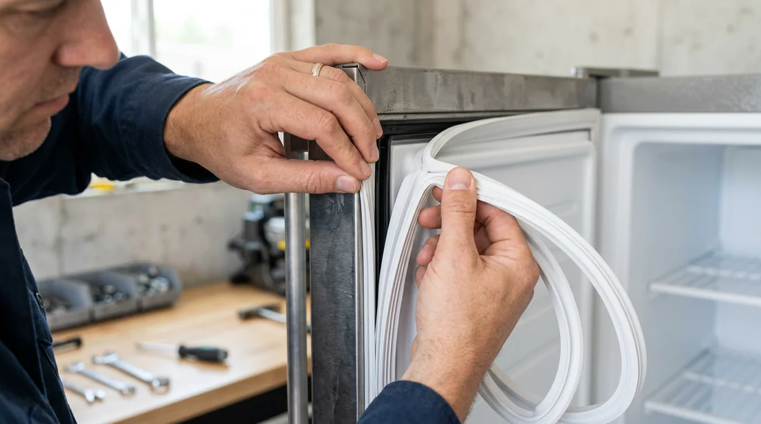 Remplacement d un joint de porte de congélateur défectueux par un neuf