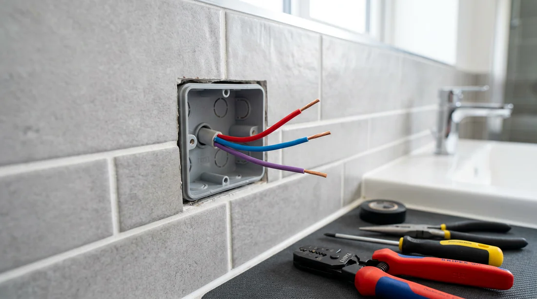 Schéma de câblage électrique d'un extracteur d'air avec interrupteur