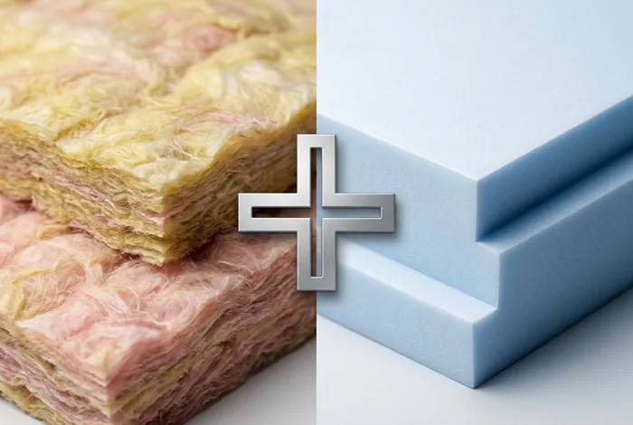 Comparaison laine de verre et polystyrène pour l'isolation