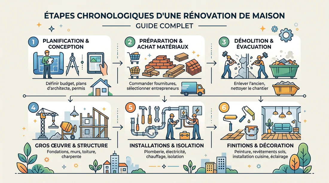 Étapes clés pour la rénovation d'une maison